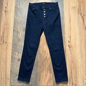 Ann Taylor Factory High Rise Button Fly Skinny Jeans Size 8